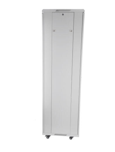 SOMI Networks | 22U, 19″ Freestanding Cabinet | 22U-60/60NAC | Gray | Max Load 800kg; Removable and Lockable Side Panels; Glass Doors; Unassembled | Depth: 60 cm - Image 5