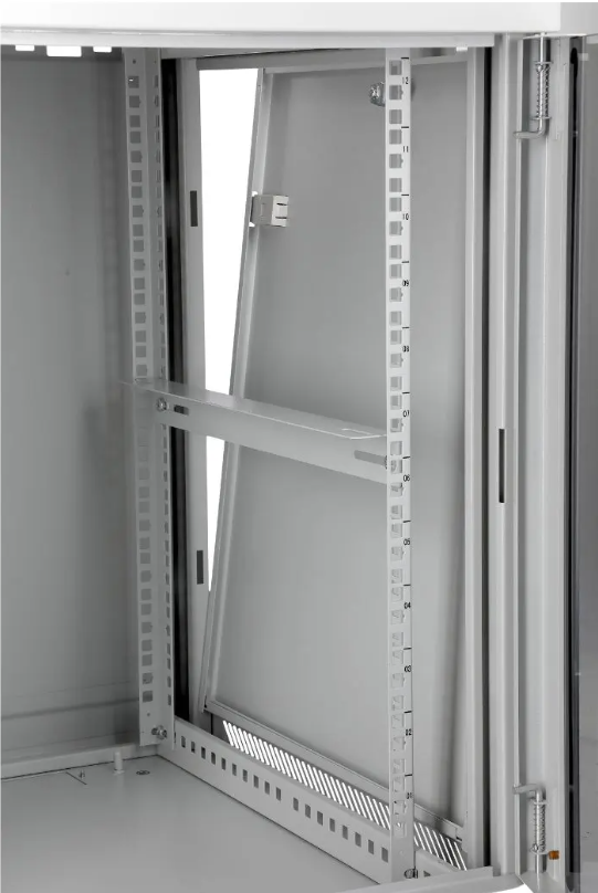 SOMI Networks | 15U, 19″ Network Wall Cabinet | 15U-60/45FPC | Gray | With Front Glass Doors; Unassembled | Depth: 45 cm - Image 3