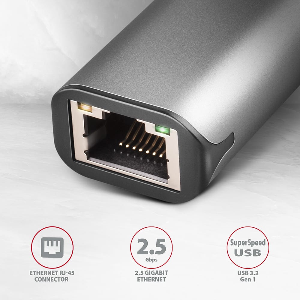 AXAGON | ADE-25RC SuperSpeed USB-C 2.5 Gigabit Ethernet - Image 2