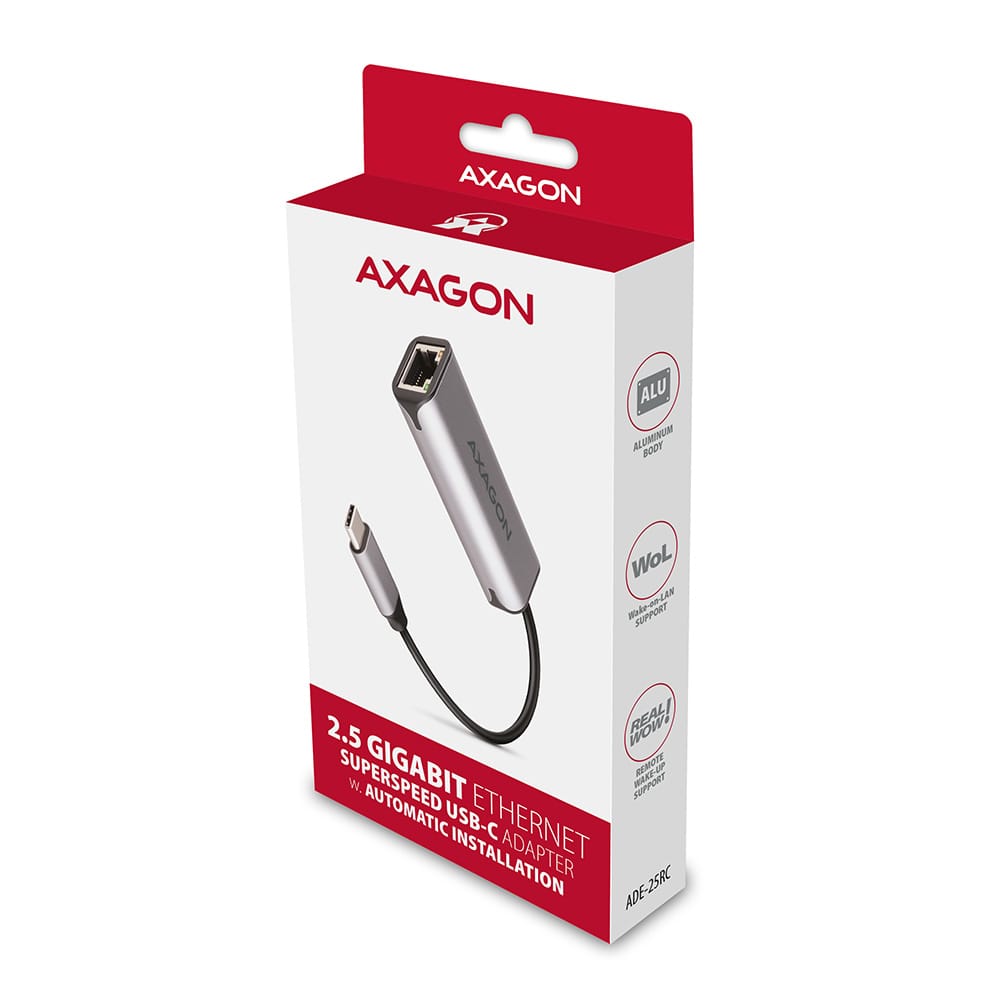 AXAGON | ADE-25RC SuperSpeed USB-C 2.5 Gigabit Ethernet - Image 7