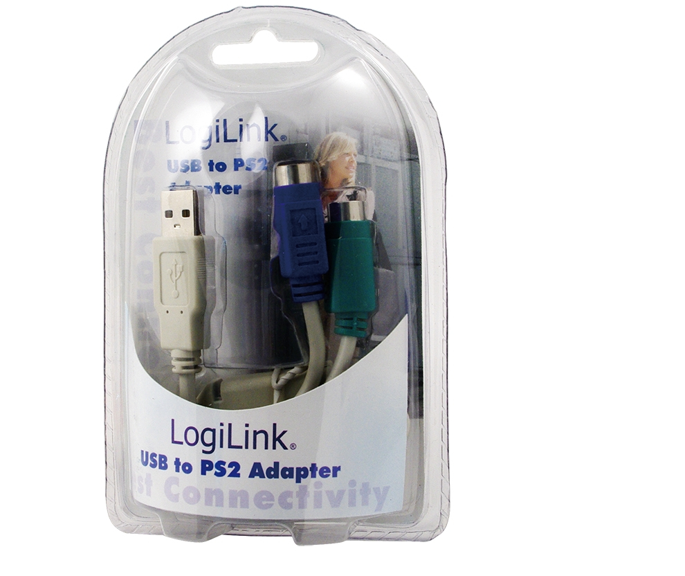 Logilink | Adapter USB to PS/2 x2 :. | Grey | USB M | 2x Mini DIN 6-pin FM | 0.2 m - Image 5