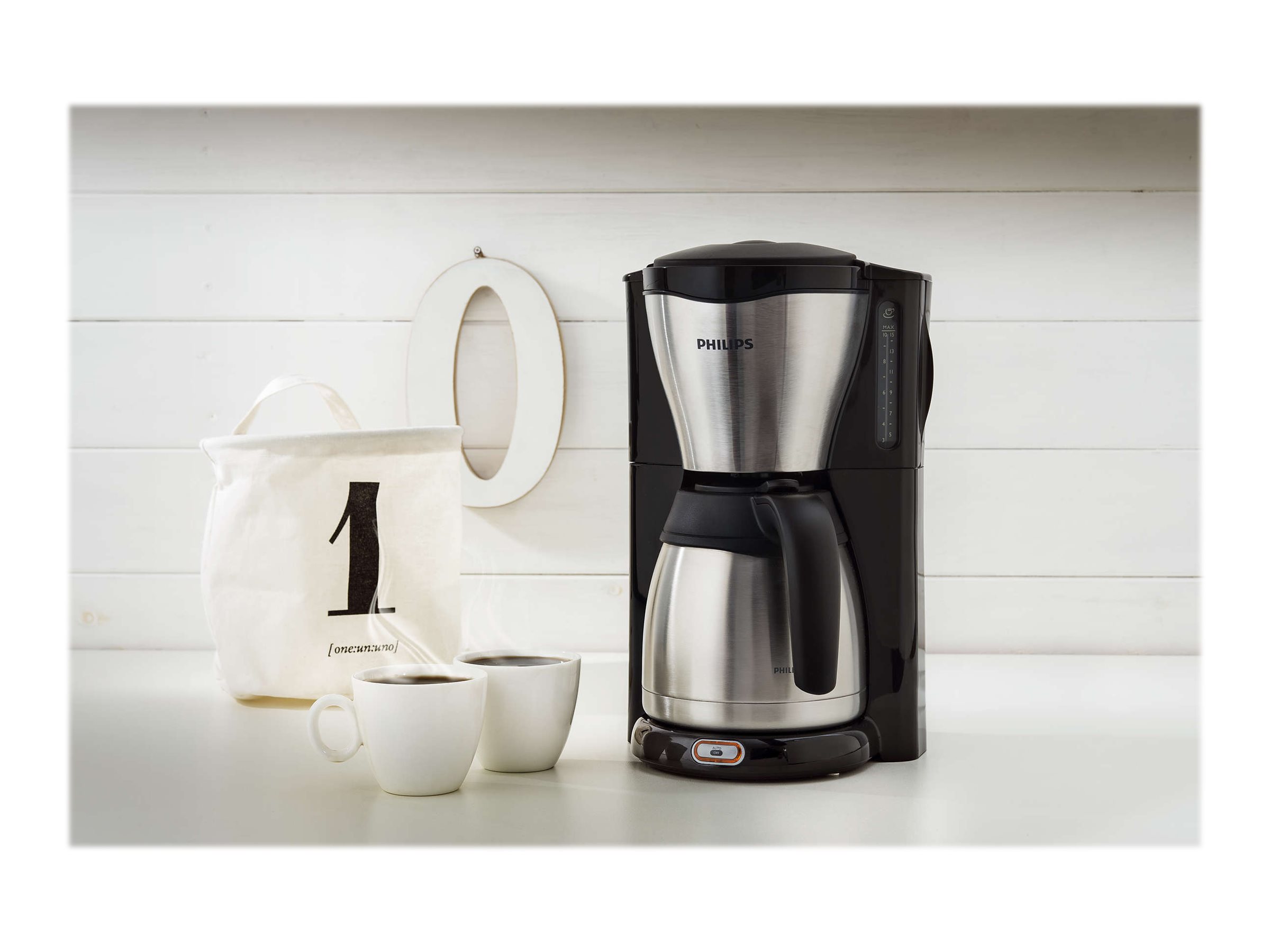 Philips | Coffee Maker | HD7546/20 | Drip | 1000 W | Black/Metal - Image 7