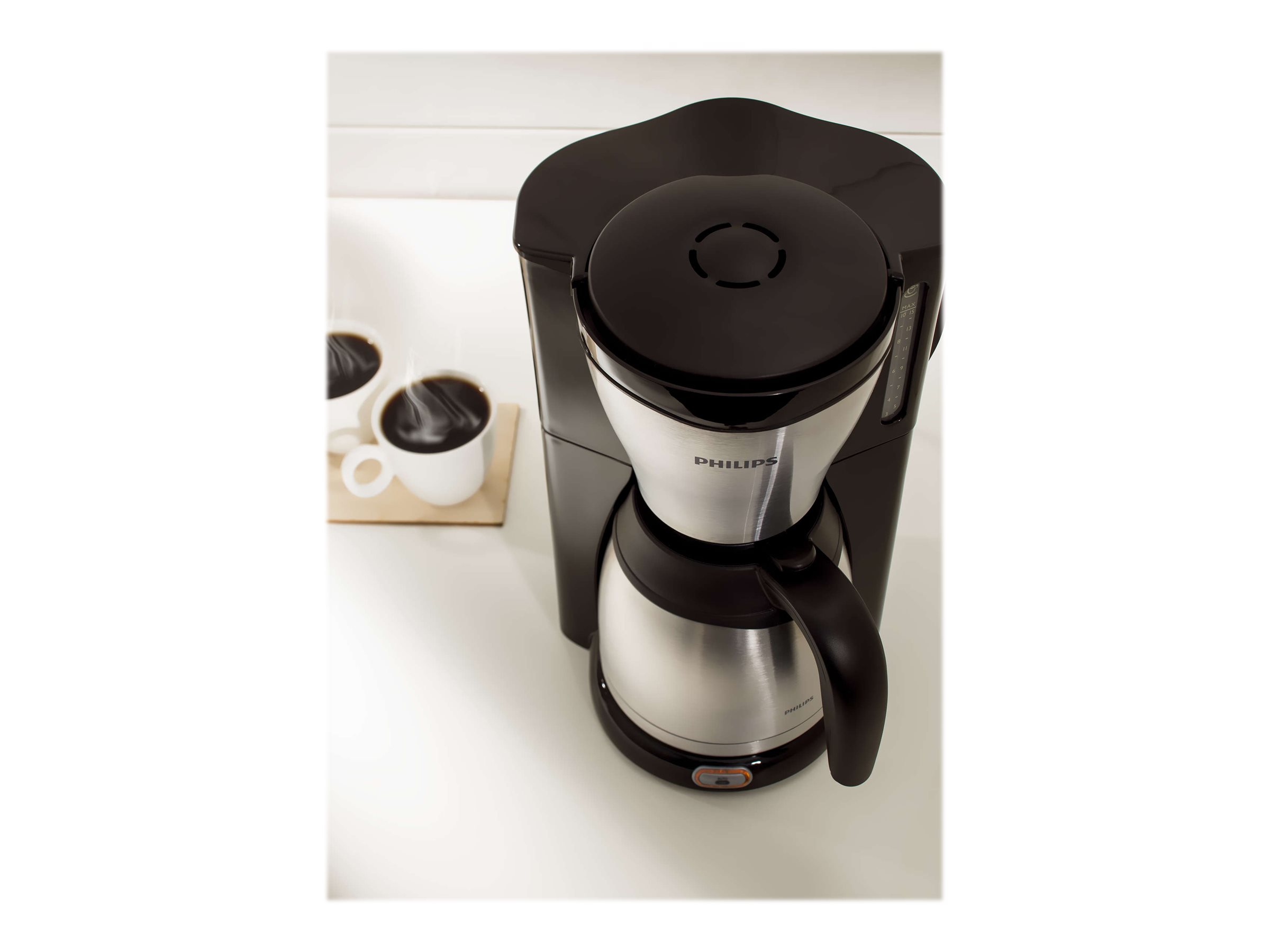Philips | Coffee Maker | HD7546/20 | Drip | 1000 W | Black/Metal - Image 8