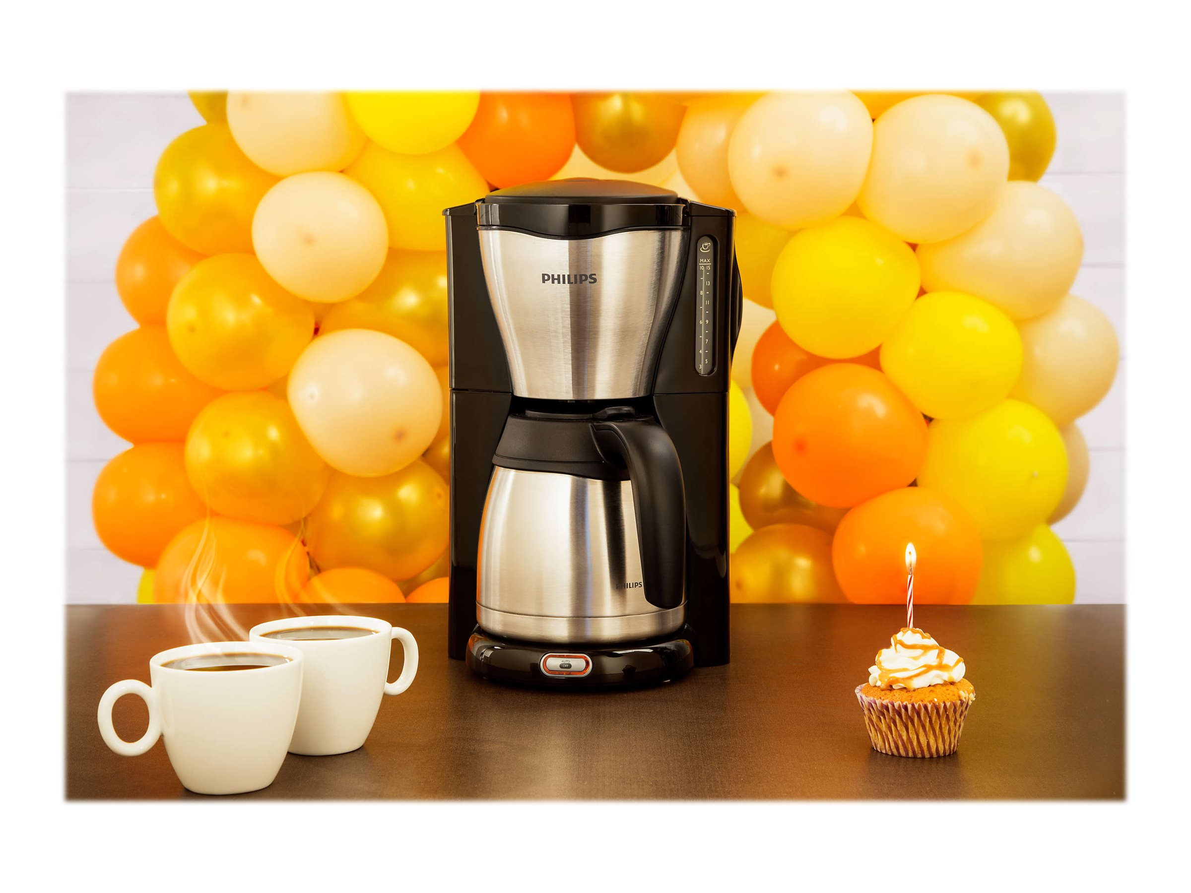 Philips | Coffee Maker | HD7546/20 | Drip | 1000 W | Black/Metal - Image 9