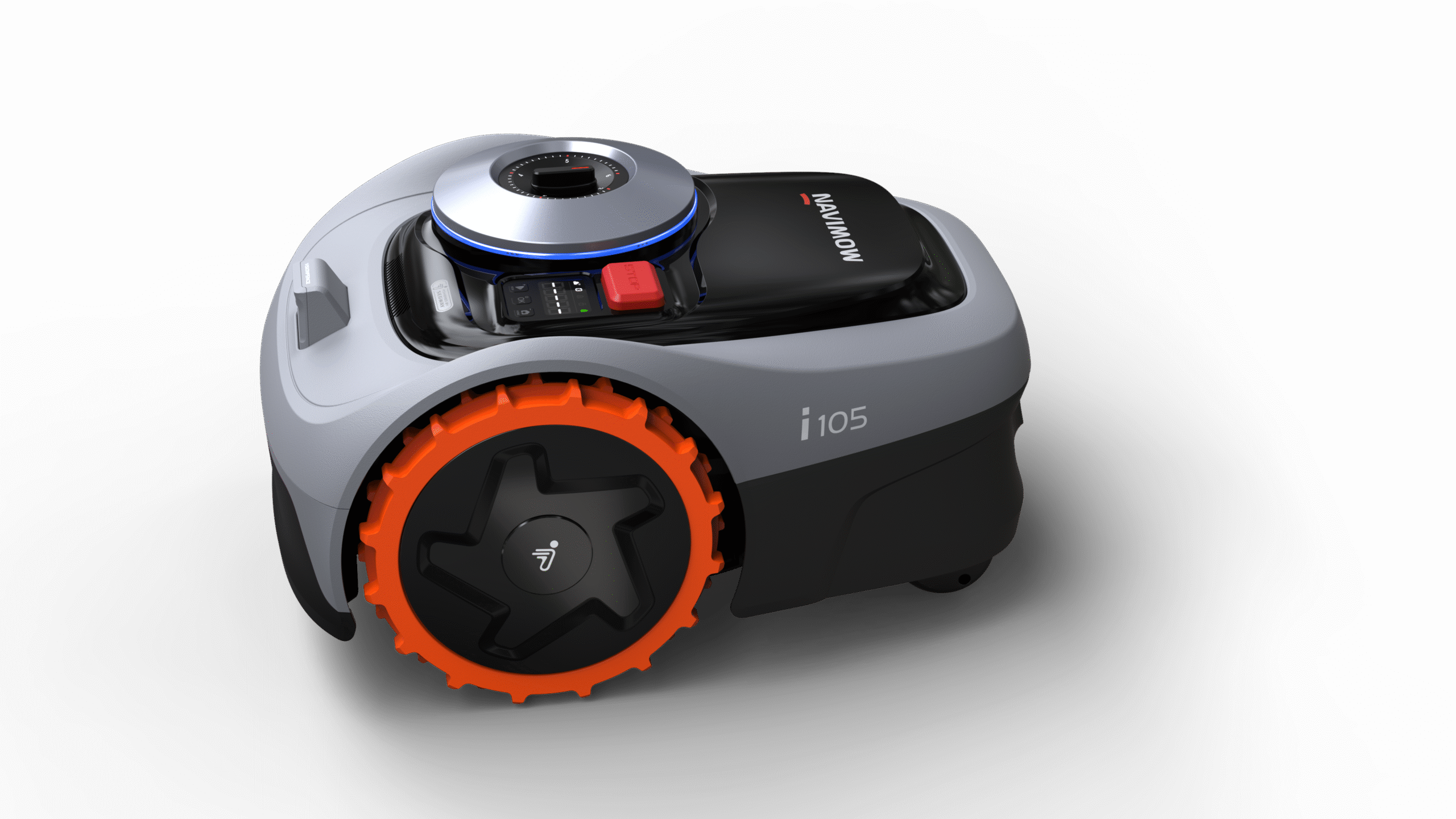 Segway | Navimow Robot Lawn Mower | i105E | Mowing Area 500 m² | Waterproof IPX6 | 58 dB | Charging station, antenna, antenna stand, power cord - Image 4