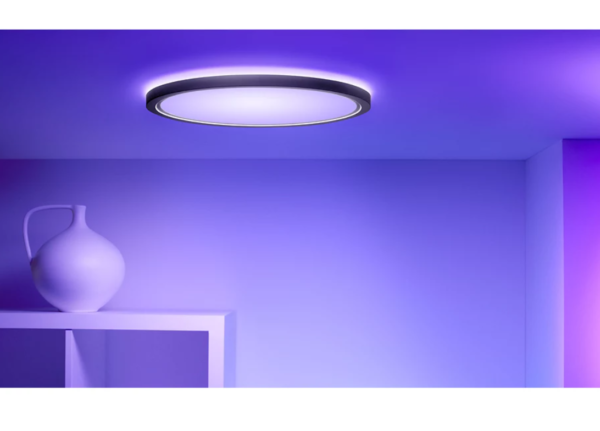 WiZ Smart WiFi SuperSlim Ceiling 545mm, Black | 32 W | 2200-6500 K (RGB) - Image 5