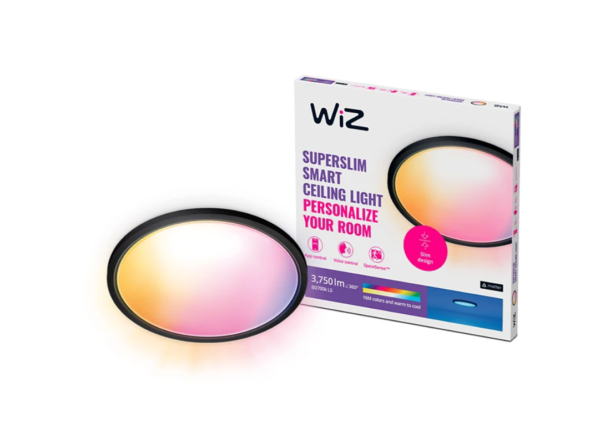 WiZ Smart WiFi SuperSlim Ceiling 545mm, Black | 32 W | 2200-6500 K (RGB) - Image 8
