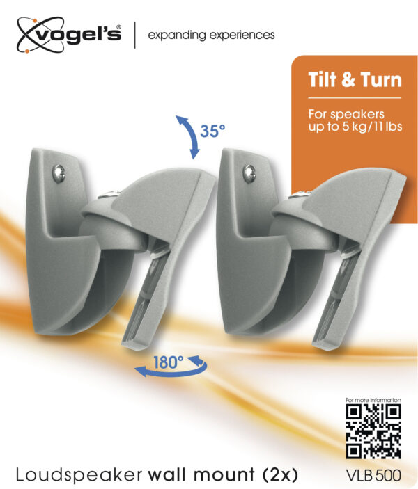 Vogels | Loundspeaker Mount | VLB500 | Turn, Tilt | Maximum weight (capacity) 5 kg | Silver - Image 7