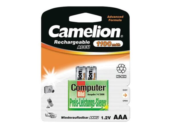 Camelion | AAA/HR03 | 1100 mAh | Rechargeable Batteries Ni-MH | 2 pc(s) - Image 2