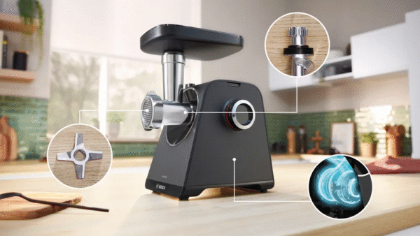 Bosch Food Mincer | MFWS430B | Black | Number of speeds 2 | Throughput (kg/min) 2.5 - Image 3