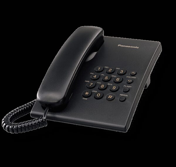 Panasonic | Corded | KX-TS500FXB | Black | 150 x 200 x 96 mm | 475 g