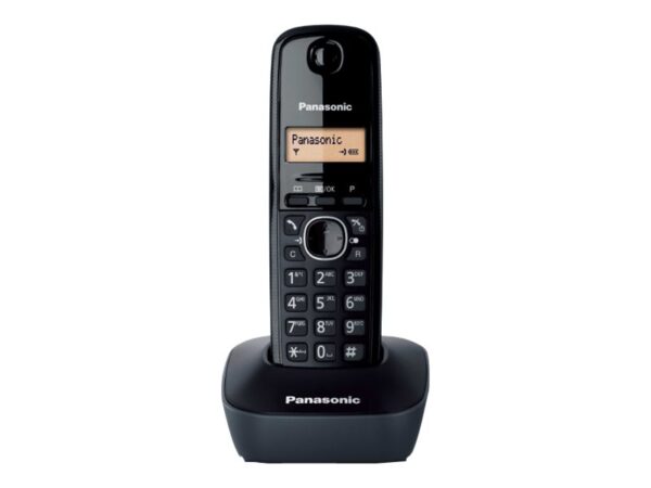 Panasonic | Cordless | KX-TG1611FXH | Built-in display | Caller ID | Black | Phonebook capacity 50 entries | Wireless connection - Image 2