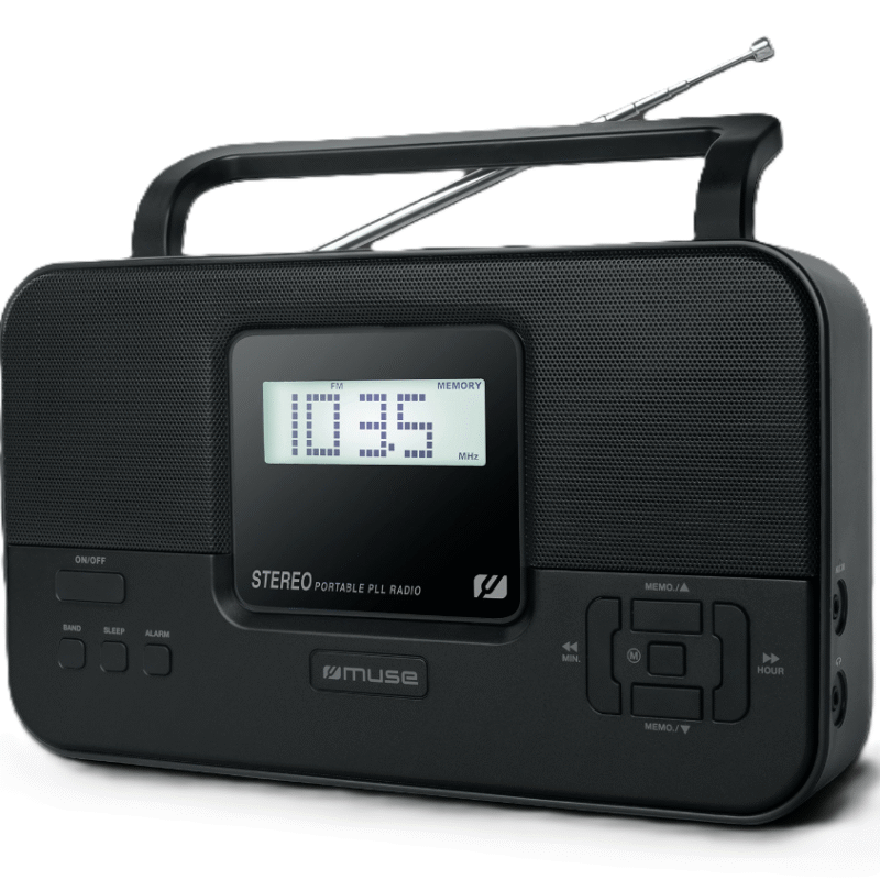 Muse Stereo Portable Radio | M-087 MB PLL | AUX in | FM radio | Headphone out