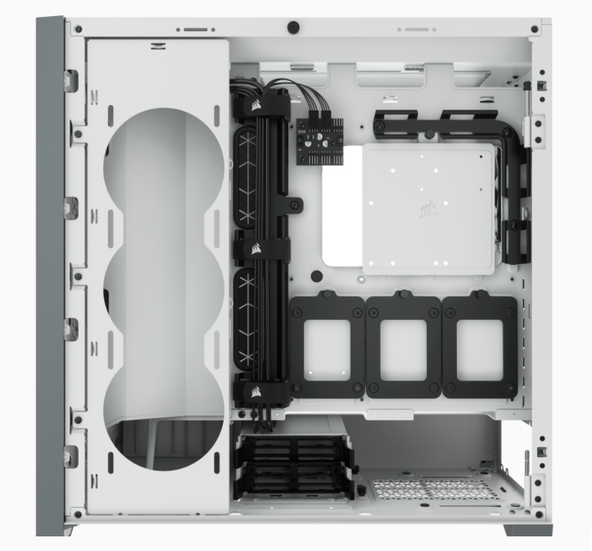 Corsair | Computer Case | iCUE 5000D | Side window | White | ATX | Power supply included No | ATX - Image 4