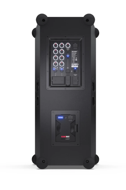 Sharp SumoBox CP-LS100 High Performance Portable Speaker | Sharp | Portable Speaker | SUMOBOX CP-LS100 High Performance | 120 W | Bluetooth | Black | Portable | Wireless connection - Image 11