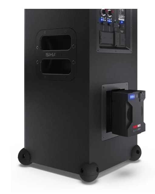 Sharp SumoBox CP-LS100 High Performance Portable Speaker | Sharp | Portable Speaker | SUMOBOX CP-LS100 High Performance | 120 W | Bluetooth | Black | Portable | Wireless connection - Image 19