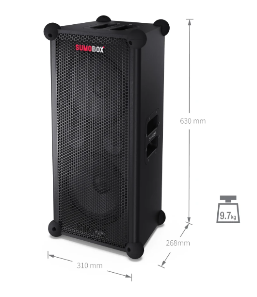 Sharp SumoBox CP-LS100 High Performance Portable Speaker | Sharp | Portable Speaker | SUMOBOX CP-LS100 High Performance | 120 W | Bluetooth | Black | Portable | Wireless connection - Image 27