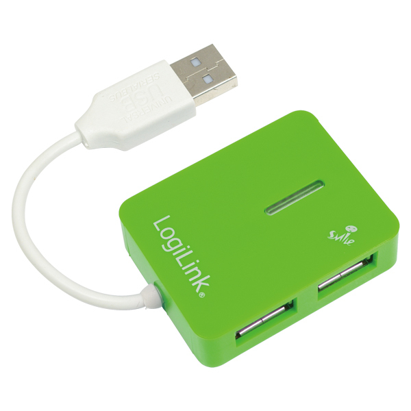 Logilink | USB 2.0 Hub 4-Port, Smile, Green - Image 3