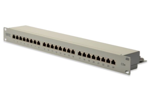 Digitus | Patch Panel | DN-91524S | White | Category: CAT 5e; Ports: 24 x RJ45; Retention strength: 7.7 kg; Insertion force: 30N max | 48.2 x 4.4 x 10.9 cm - Image 3