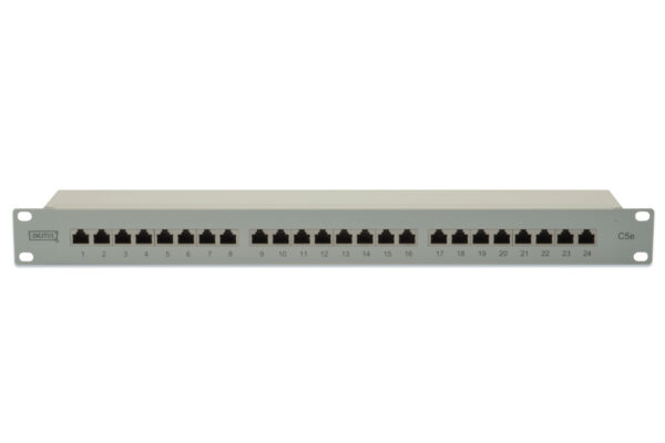 Digitus | Patch Panel | DN-91524S | White | Category: CAT 5e; Ports: 24 x RJ45; Retention strength: 7.7 kg; Insertion force: 30N max | 48.2 x 4.4 x 10.9 cm - Image 4