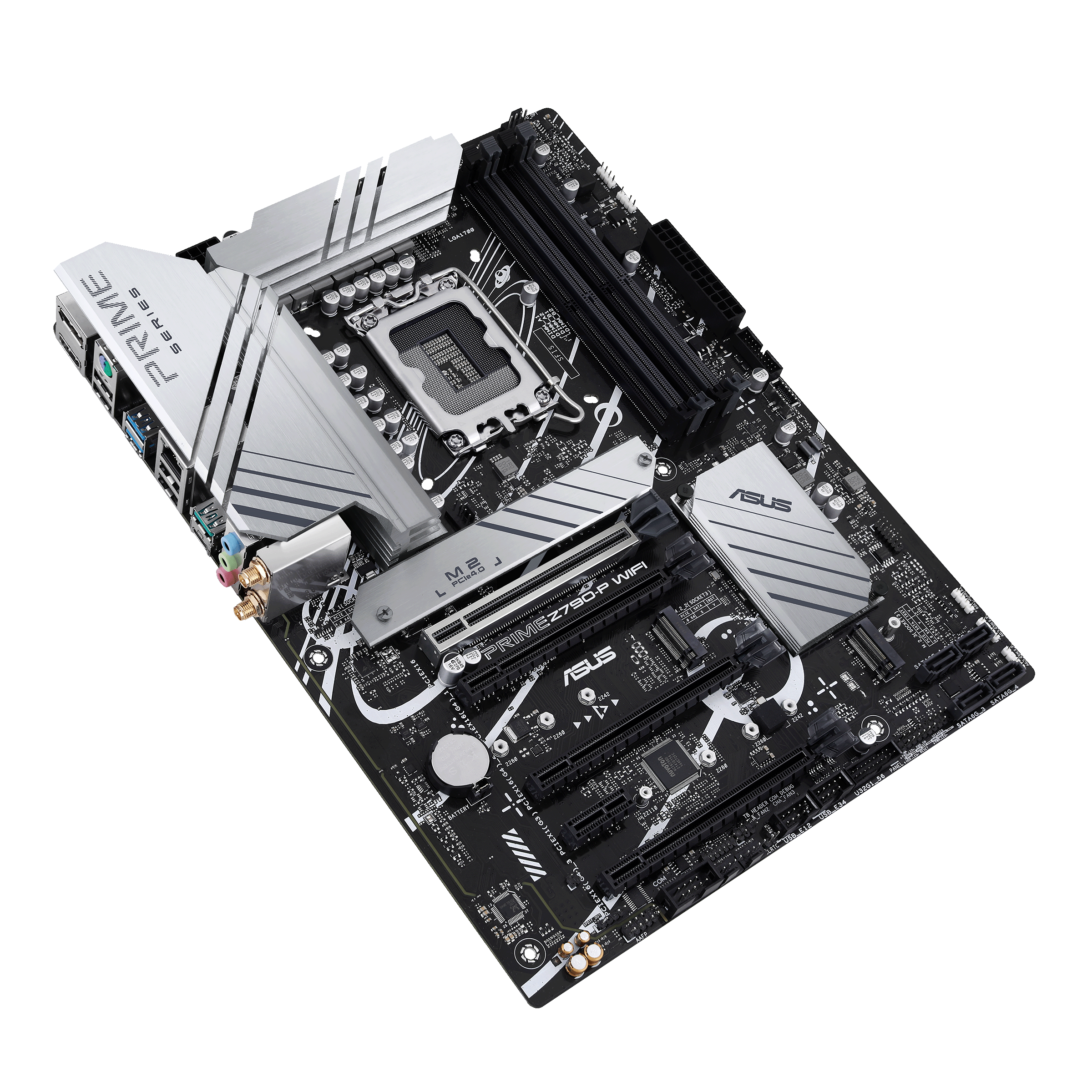 Asus | PRIME Z790-P WIFI | Processor family Intel | Processor socket LGA1700 | DDR5 | Supported hard disk drive interfaces SATA, M.2 | Number of SATA connectors 4 - Image 4
