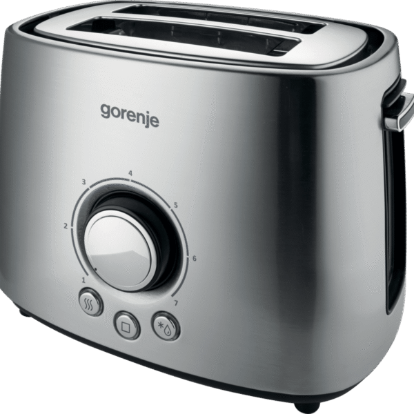 Gorenje | Toaster | T1000E | Power 1000 W | Number of slots 2 | Housing material Metal | Stainless Steel