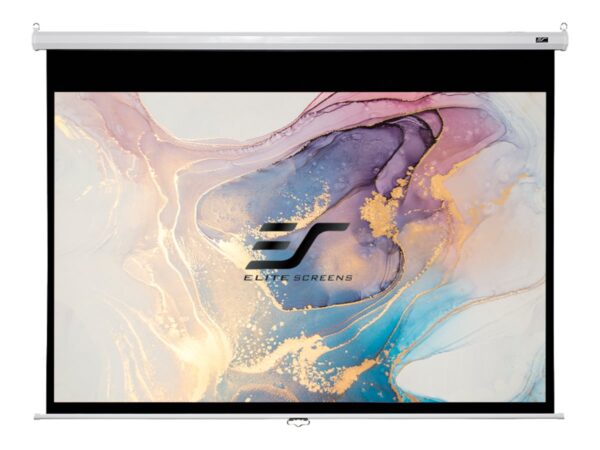Elite Screens | Manual Series | M113NWS1 | Diagonal 113 " | 1:1 | Viewable screen width (W) 203 cm | White - Image 2