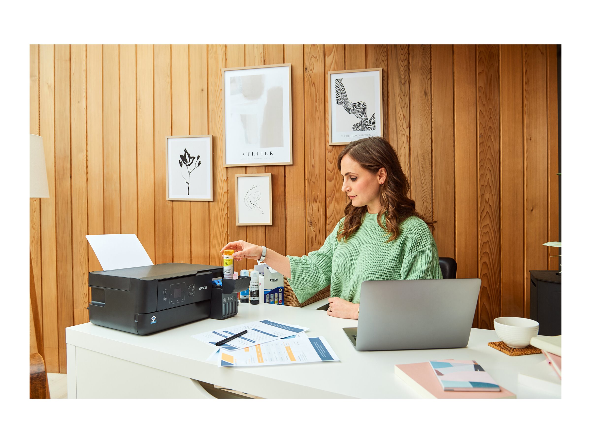 Epson Multifunctional printer | EcoTank L3560 | Inkjet | Colour | Inkjet Multifunctional Printer | A4 | Wi-Fi | Black - Image 31
