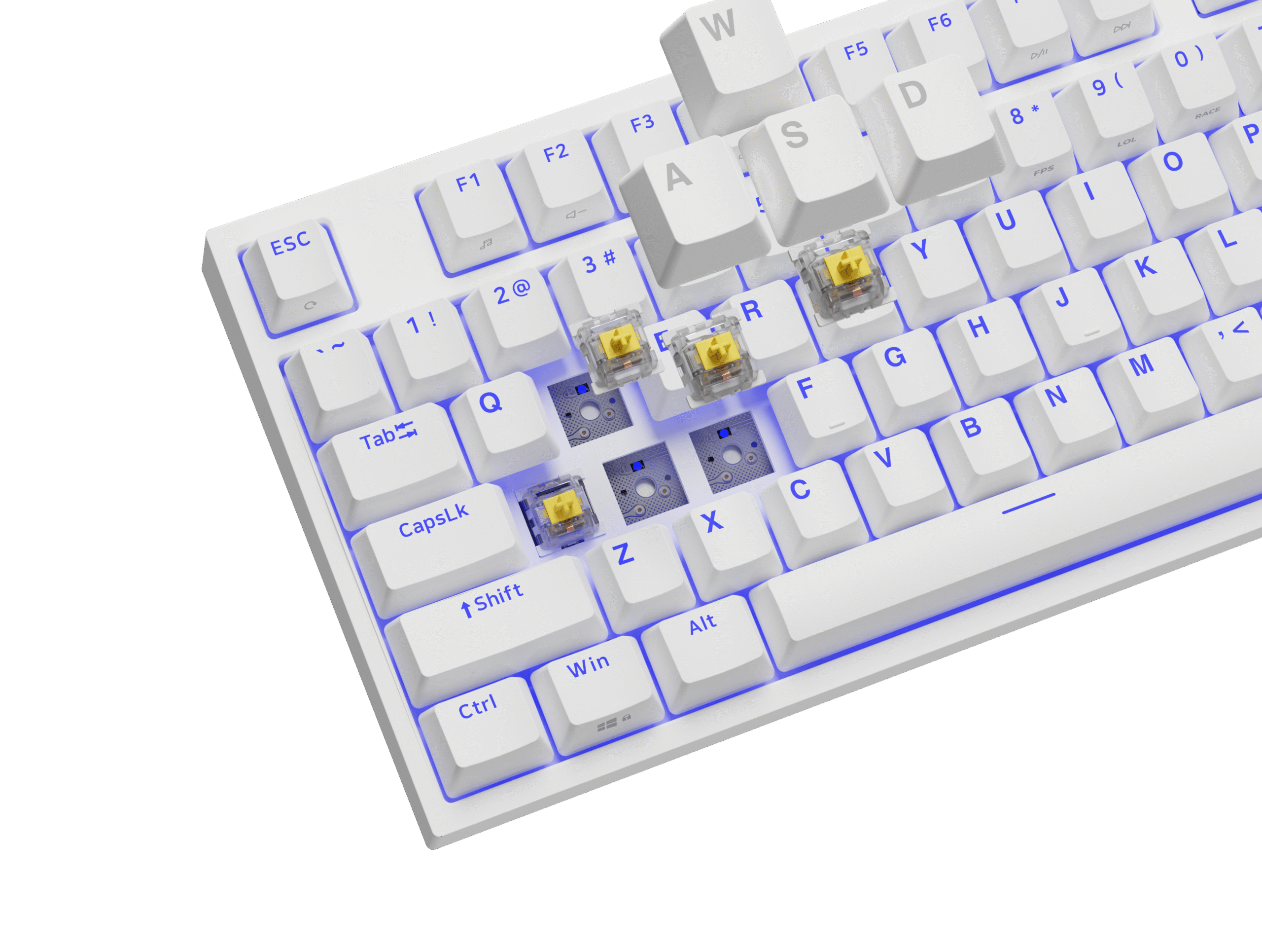 Genesis | Mechanical Gaming Keyboard | THOR 404 TKL RGB | Mechanical Gaming Keyboard | Wired | US | USB Type-A | 1005 g | Gateron Yellow Pro - Image 12