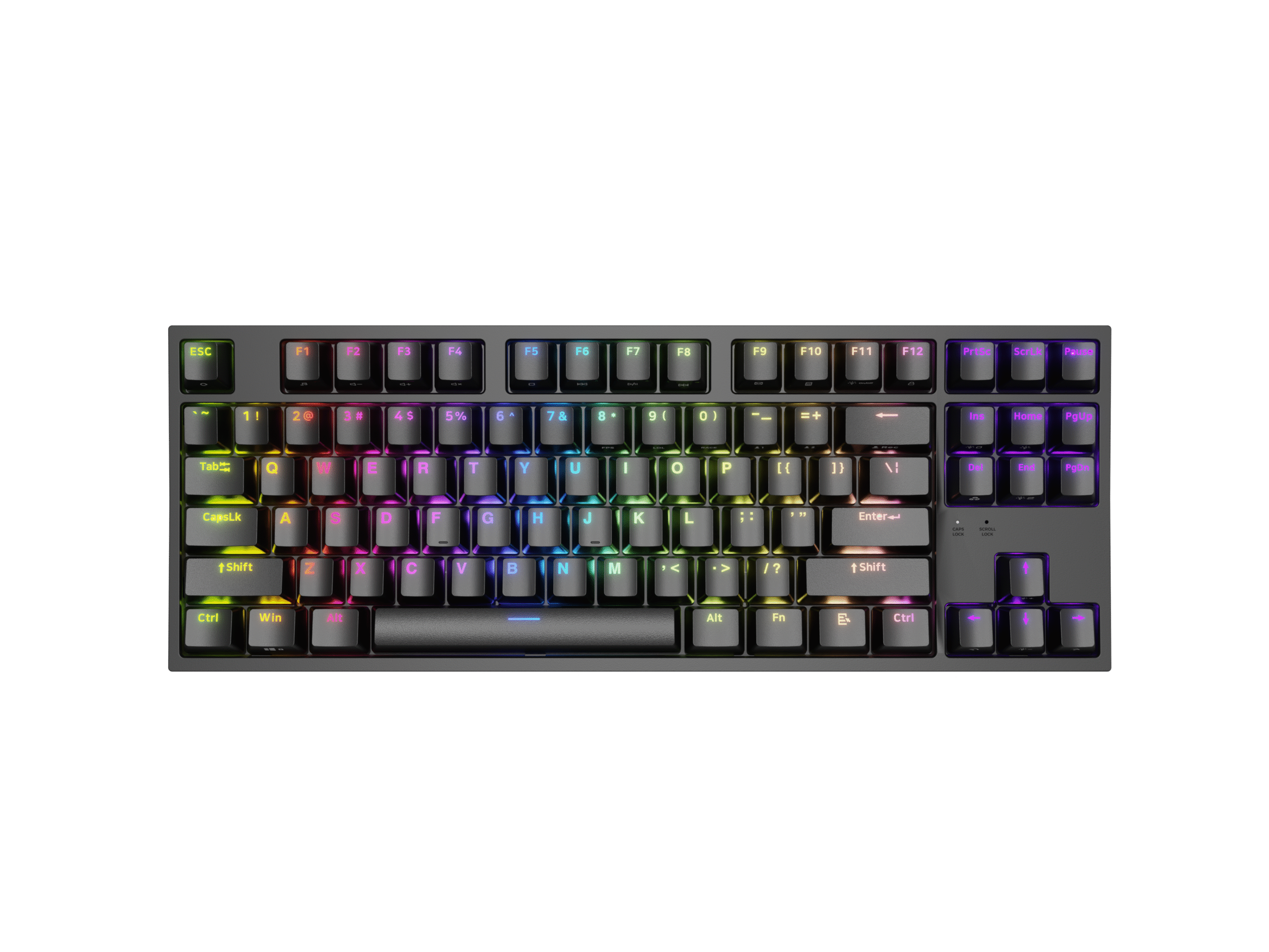 Genesis | Mechanical Gaming Keyboard | THOR 404 TKL RGB | Mechanical Gaming Keyboard | Wired | US | USB Type-A | 1005 g | Gateron Yellow Pro