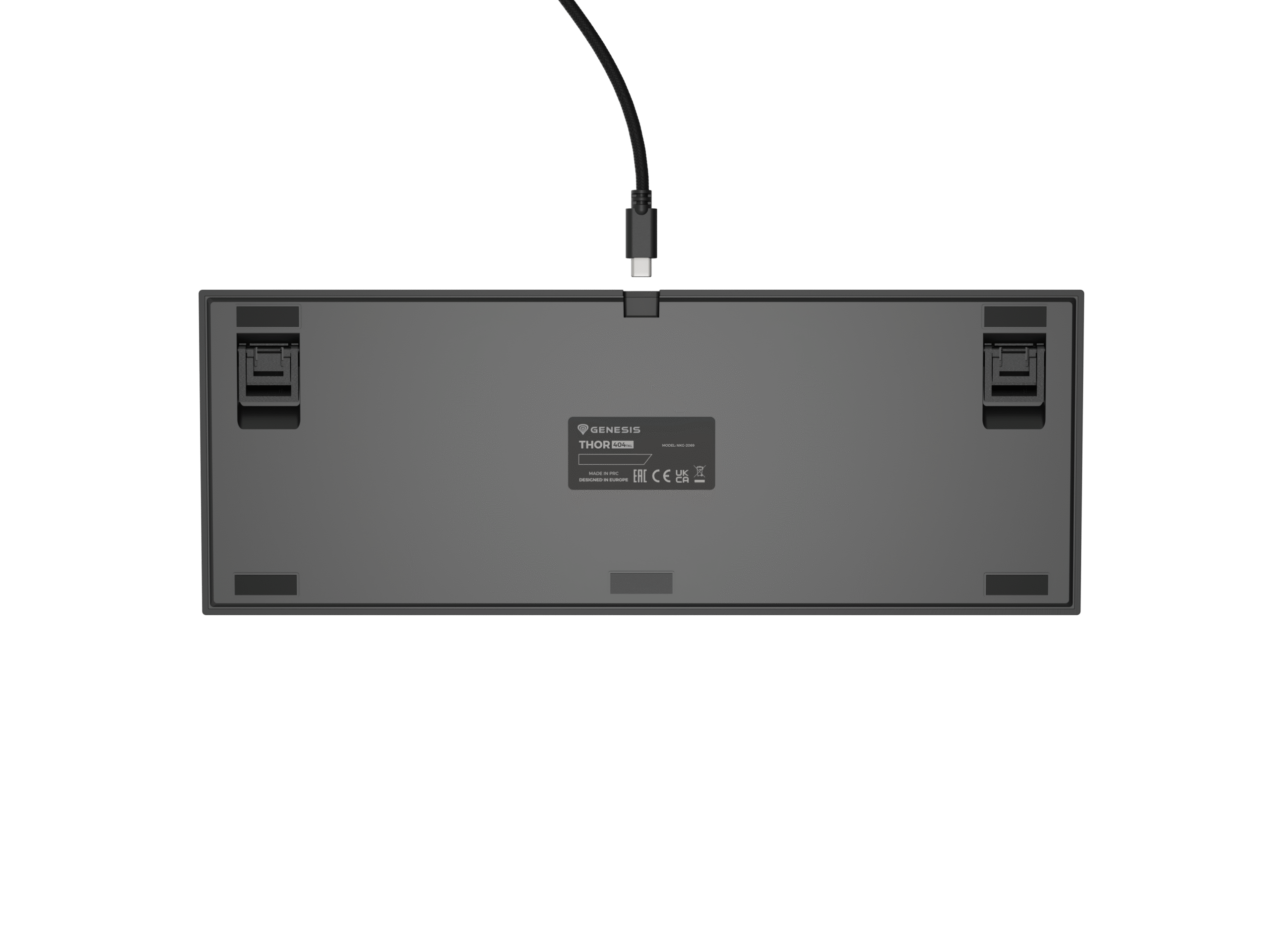 Genesis | Mechanical Gaming Keyboard | THOR 404 TKL RGB | Mechanical Gaming Keyboard | Wired | US | USB Type-A | 1005 g | Gateron Yellow Pro - Image 5