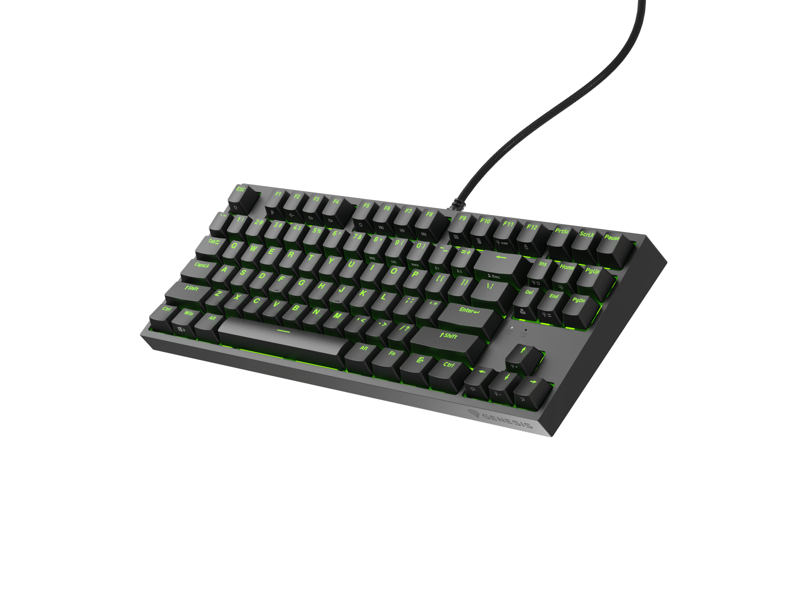 Genesis | Mechanical Gaming Keyboard | THOR 404 TKL RGB | Mechanical Gaming Keyboard | Wired | US | USB Type-A | 1005 g | Gateron Yellow Pro - Image 10