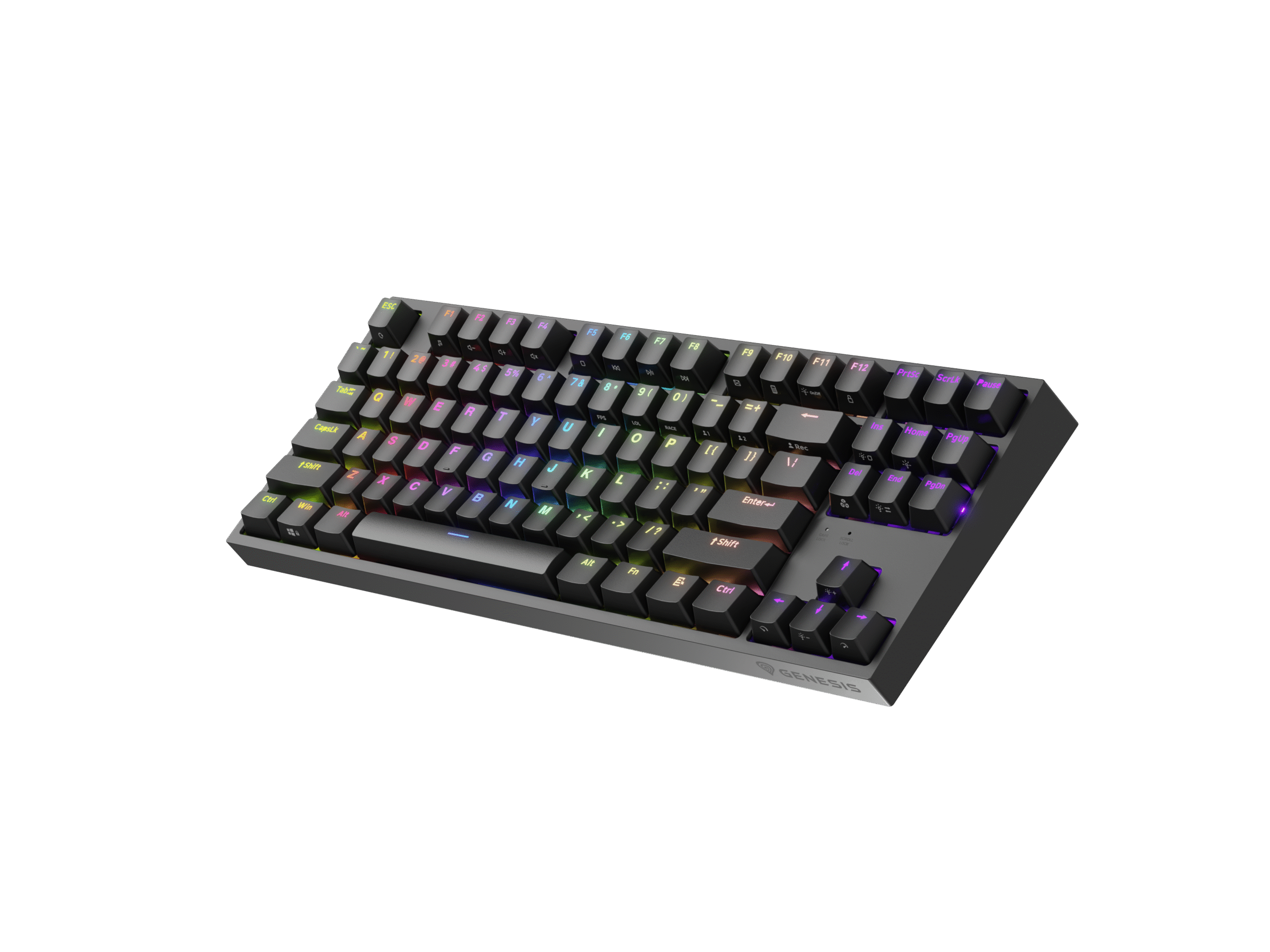 Genesis | Mechanical Gaming Keyboard | THOR 404 TKL RGB | Mechanical Gaming Keyboard | Wired | US | USB Type-A | 1005 g | Gateron Yellow Pro - Image 11