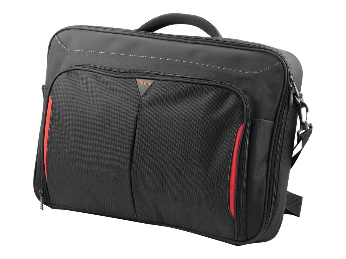 Targus | CN418EU | Clamshell Laptop Bag | Briefcase | Black/Red | 17-18 " | Shoulder strap - Image 2