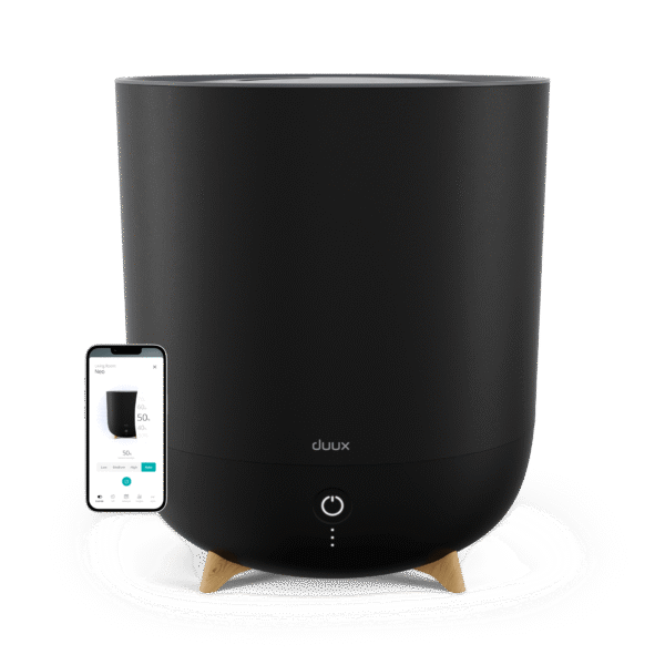 Duux | Smart Humidifier | Neo | Water tank capacity 5 L | Suitable for rooms up to 50 m² | Ultrasonic | Humidification capacity 500 ml/hr | Black