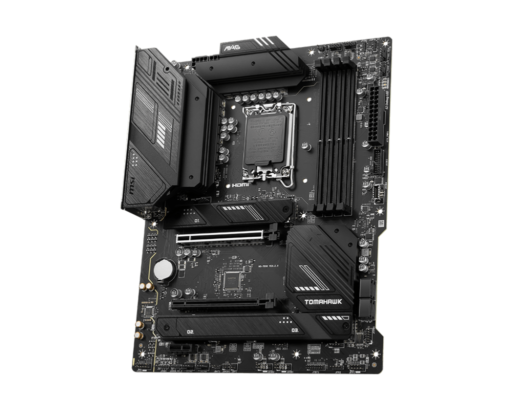 MSI | MAG B760 TOMAHAWK WIFI | Processor family Intel | Processor socket LGA1700 | DDR5 | Supported hard disk drive interfaces SATA, M.2 | Number of SATA connectors 4 - Image 4