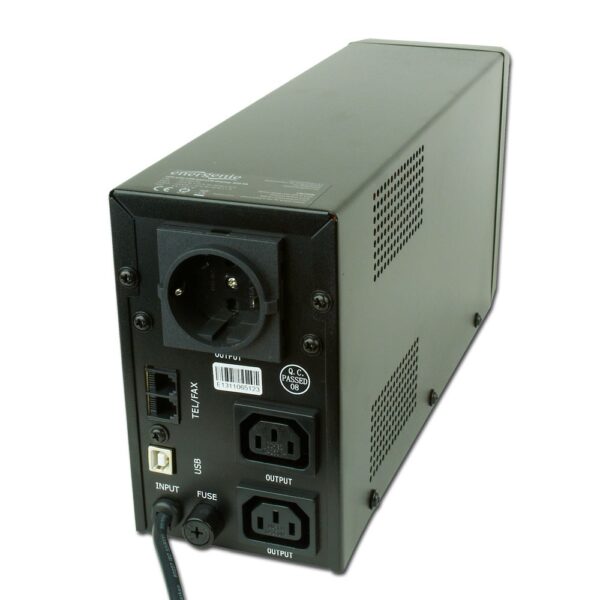 EnerGenie | UPS with USB and LCD display, Black | 850 VA | 220 V - Image 2