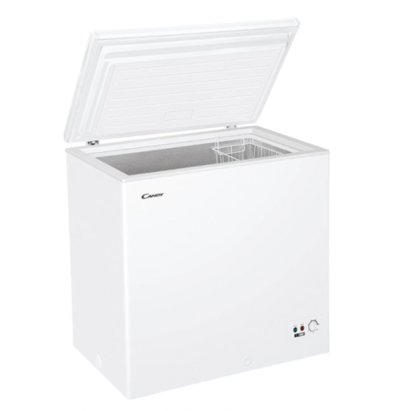Candy | Freezer | CCHH 200E | Energy efficiency class E | Chest | Free standing | Height 84.5 cm | Total net capacity 196 L | White