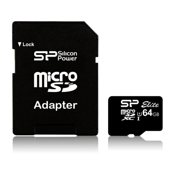 Silicon Power | Elite UHS-I | 64 GB | MicroSDXC | Flash memory class 10 | SD adapter - Image 3
