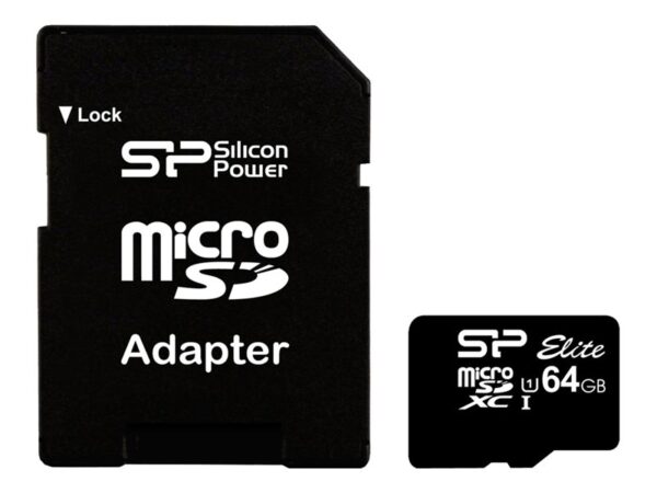 Silicon Power | Elite UHS-I | 64 GB | MicroSDXC | Flash memory class 10 | SD adapter