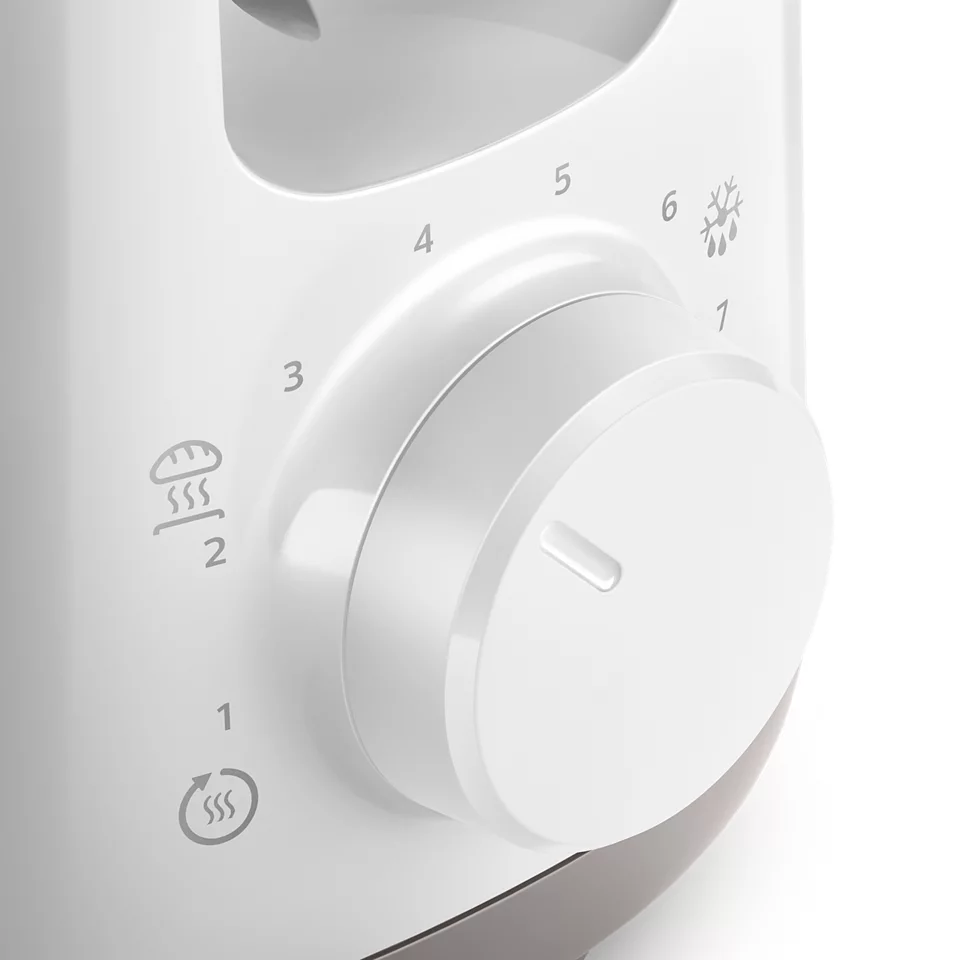 Philips | Toaster | HD2590/00 Daily Collection | Power 870-1030 W | Number of slots 2 | Housing material Plastic | White - Image 3
