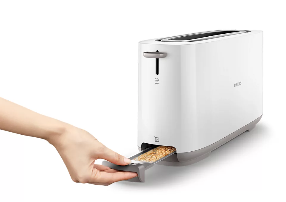 Philips | Toaster | HD2590/00 Daily Collection | Power 870-1030 W | Number of slots 2 | Housing material Plastic | White - Image 5
