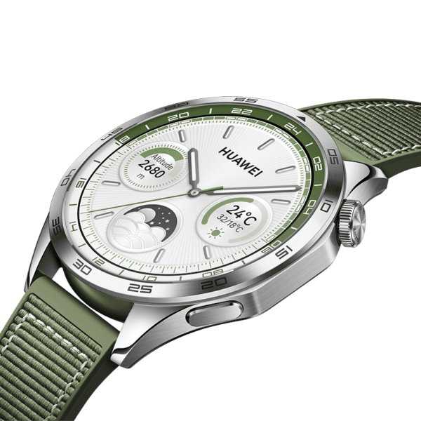 GT 4 | Smart watch | GPS (satellite) | AMOLED | 46mm | Waterproof | Green Woven - Image 4