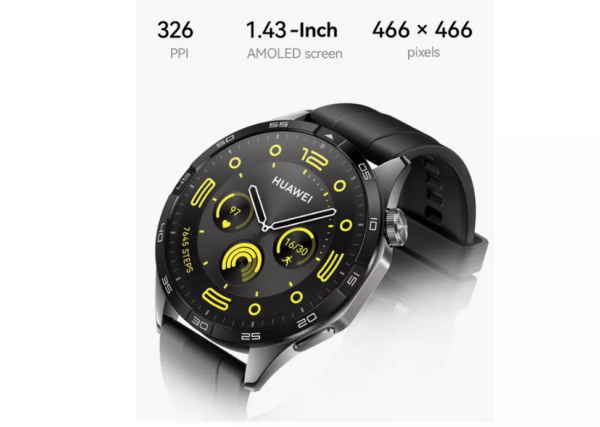 GT 4 | Smart watch | GPS (satellite) | AMOLED | 46mm | Waterproof | Black - Image 4