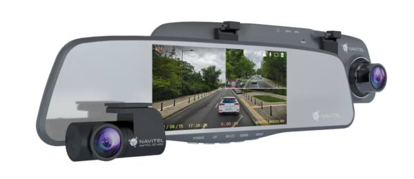 Navitel | Smart rearview mirror equipped with a DVR | MR255NV | IPS display 5''; 960x480 | Maps included