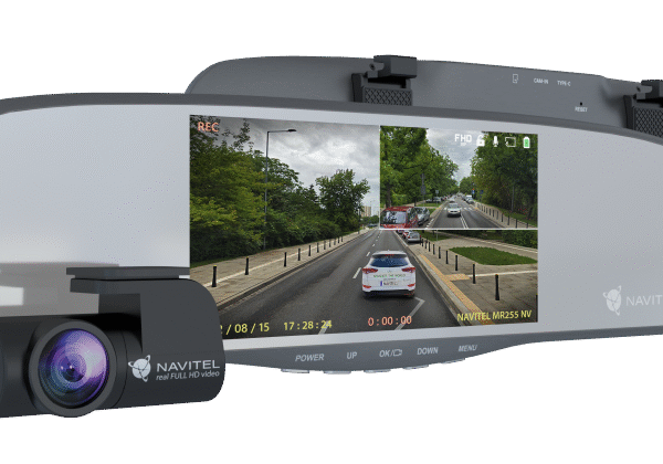 Navitel | Smart rearview mirror equipped with a DVR | MR255NV | IPS display 5''; 960x480 | Maps included