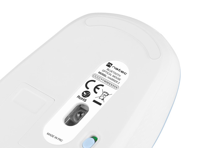 Natec | Mouse | Harrier 2 | Wireless | Bluetooth | White/Blue - Image 10