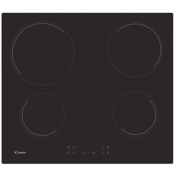 Candy | Hob | CH64CCB/4U2 | Vitroceramic | Number of burners/cooking zones 4 | Touch | Black
