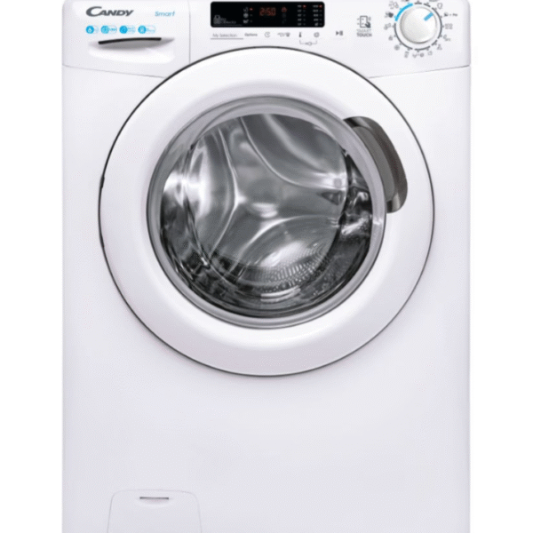 Candy Washing Machine | CS4 1262DE/1-S | Energy efficiency class D | Front loading | Washing capacity 6 kg | 1200 RPM | Depth 45 cm | Width 60 cm | Display | LCD | Near Field Communication (NFC) | White