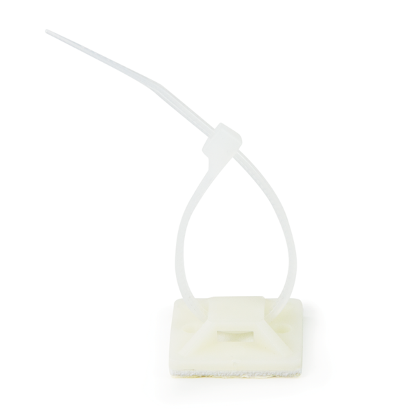 Cable Tie Mounts 28x28 mm | KAB0044 | Adhesive base for cable ties. For the structured laying of cables or hoses. - Image 3
